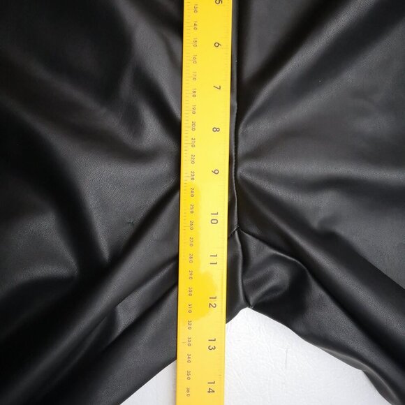 Lisette L Montreal Ladies Size 14 Black Faux Leather Made in Canada Pants - Picture 10 of 12